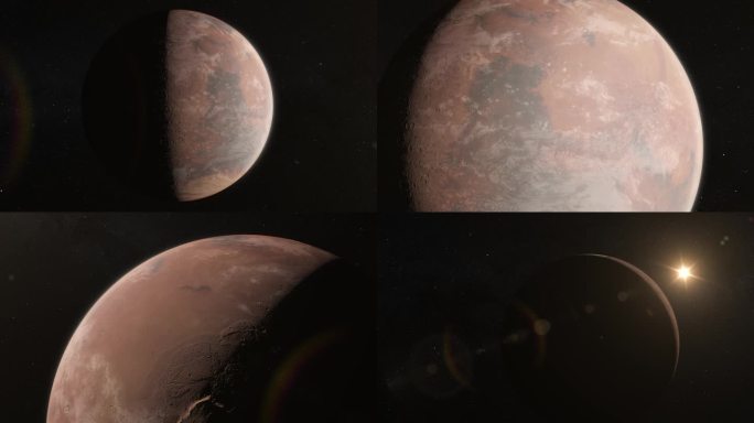4K火星探测特写多镜头