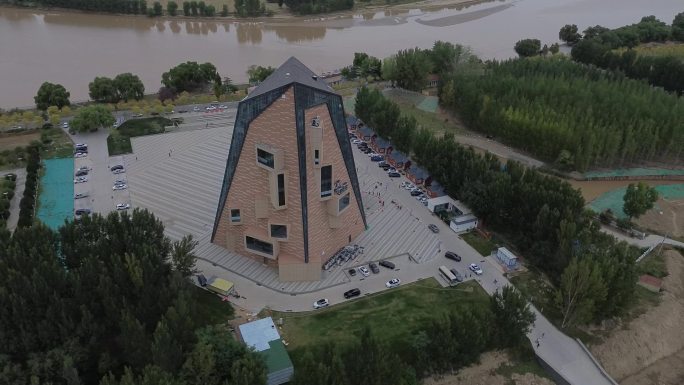 高青县黄河楼博物馆全景