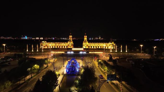 哈尔滨音乐广场夜景