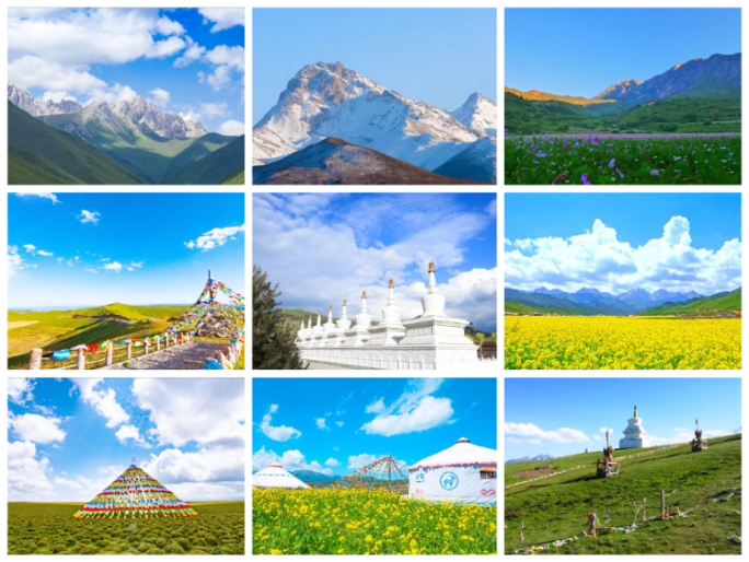 4k多组 旅游 西藏 旅游空镜 雪山延时
