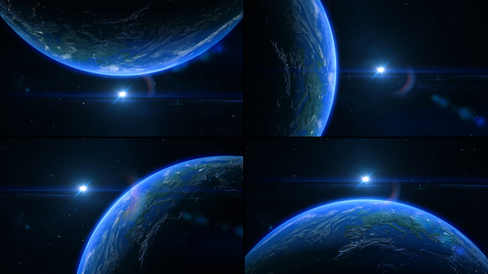 6组太空视角4K真实地球