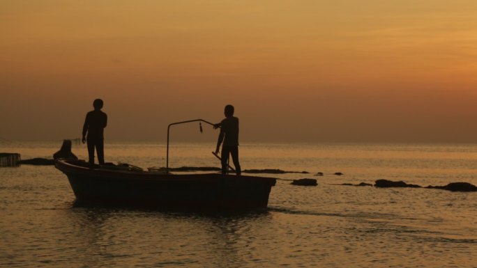 三沙渔民 渔民出海