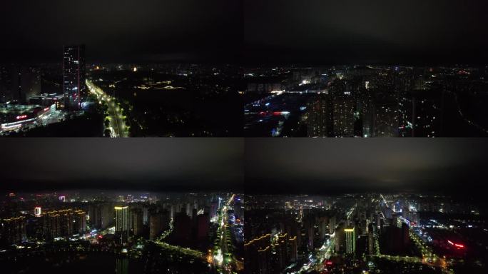 合集安徽蚌埠夜景航拍