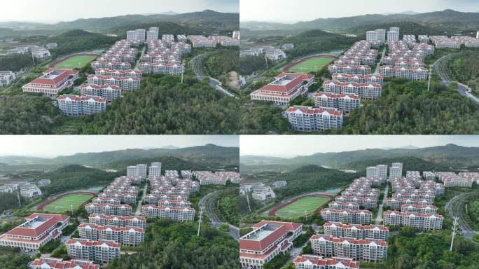 厦门大学航拍校园建筑风光学校风景教学楼