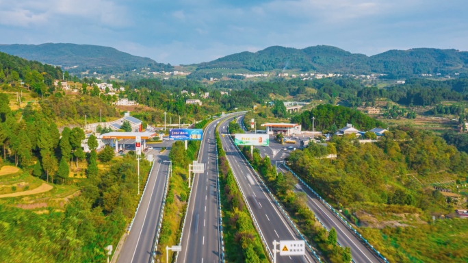 贵州高速公路延时摄影