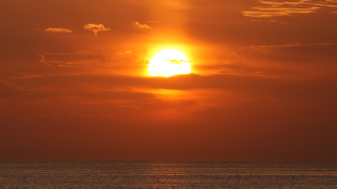 日出延时 太阳 海上日出