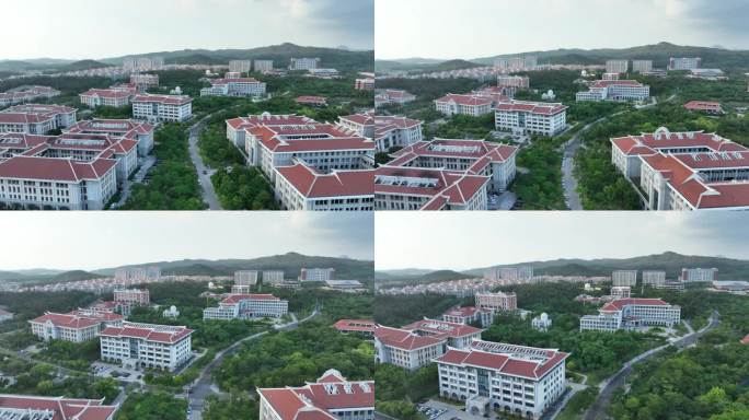 厦门大学航拍校园建筑风光学校风景教学楼