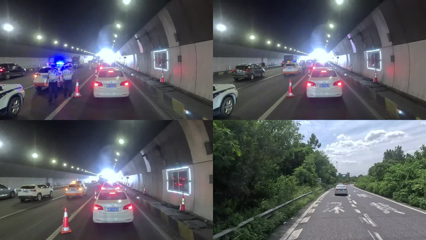 广澳高速交通事故堵车 (2)