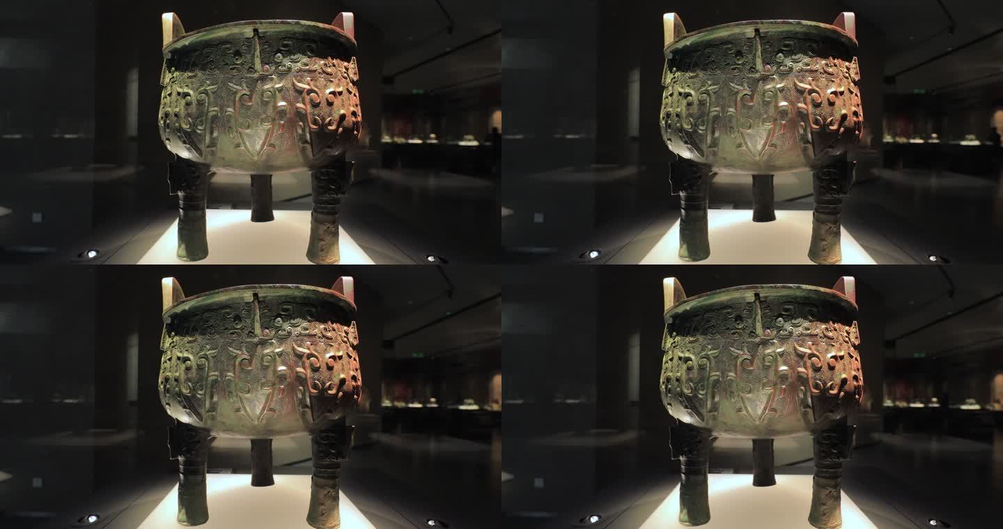 4K拍摄兽面纹鼎西周山西博物院藏