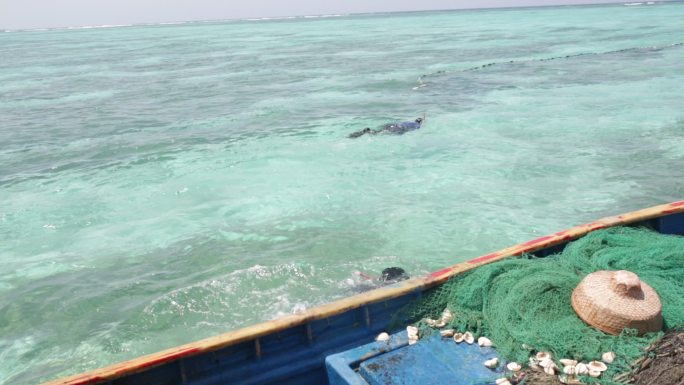 三沙渔民 渔民捕鱼 围网