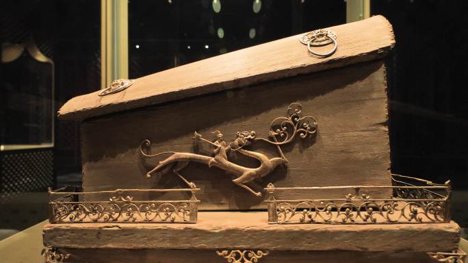 4K拍摄棺椁唐代山西博物院藏品