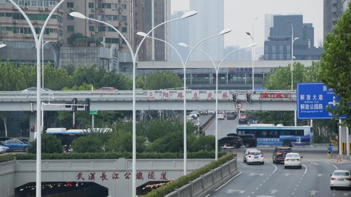 武汉三阳路立体公交延时和空镜