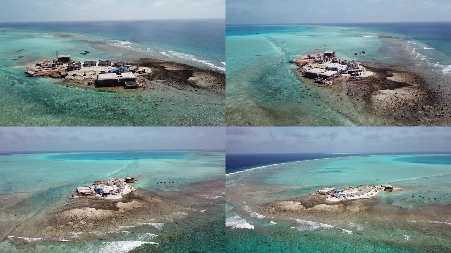 建设中的羚羊礁 永乐群岛