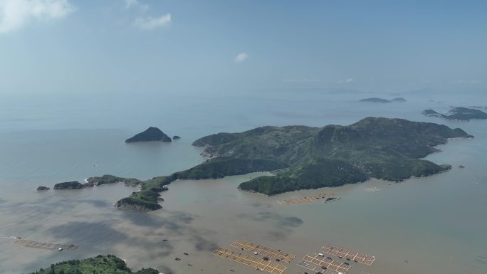 海岛航拍 福建霞浦 嵛山岛 岛屿 海洋