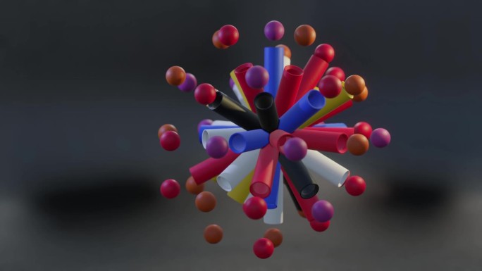 舞动的圆筒和旋转的球:五彩缤纷的万花筒