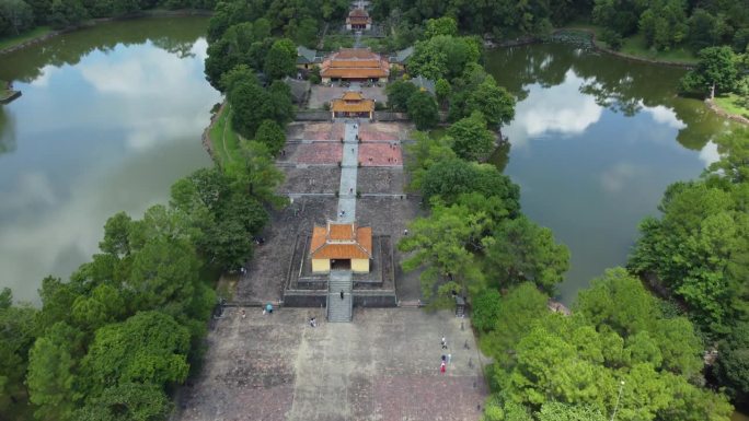 顺化市鸟瞰图，这是一个非常著名的旅游目的地