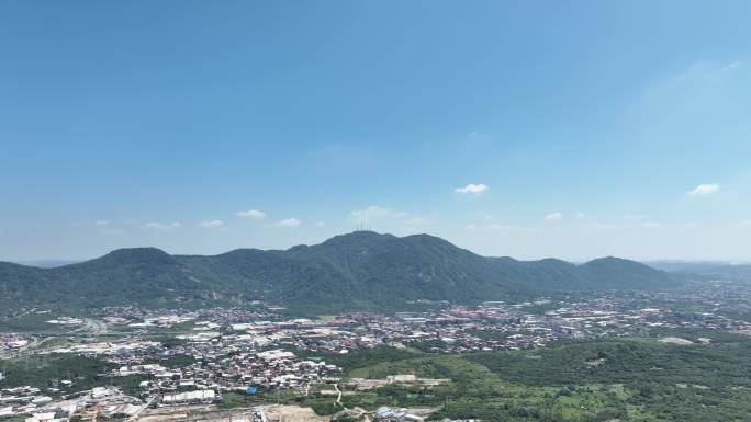 泉州清源山脉远景航拍山峰风景