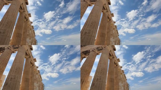 雅典卫城——露天和云中的帕台农神庙