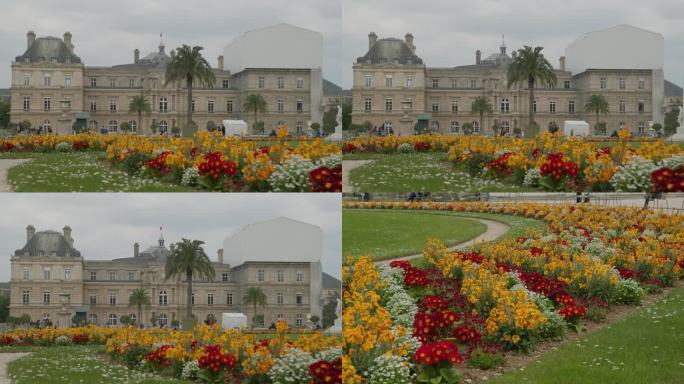 卢森堡宫位于法国巴黎著名的卢森堡花园
