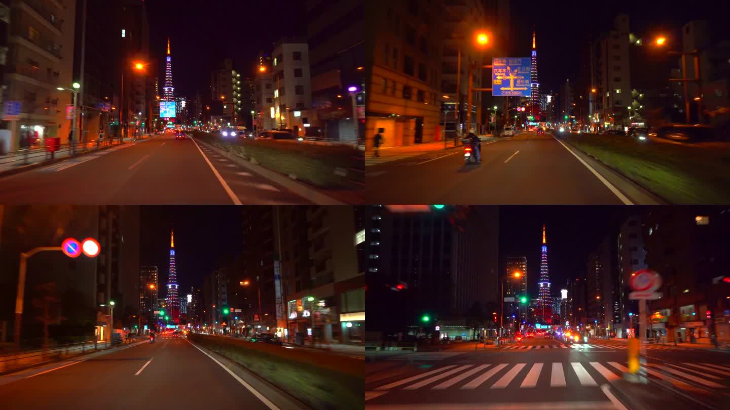 平安夜开车去东京塔