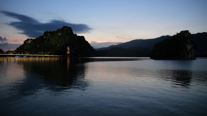 Seven Star Cave(七星岩) at sunset