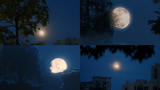 中秋空境月亮满月元宵
