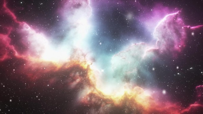 开放空间中的星系。视频背景空间主题。