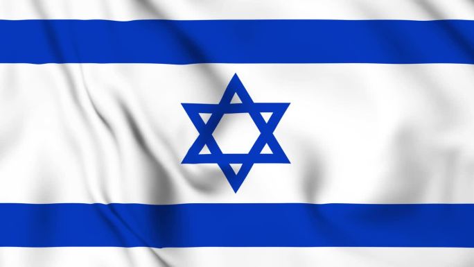 挥舞着以色列国旗的视频背景