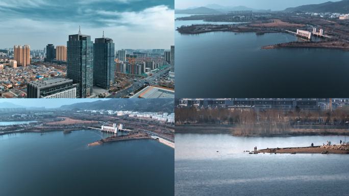 泰安中轴线、西湖航拍集合