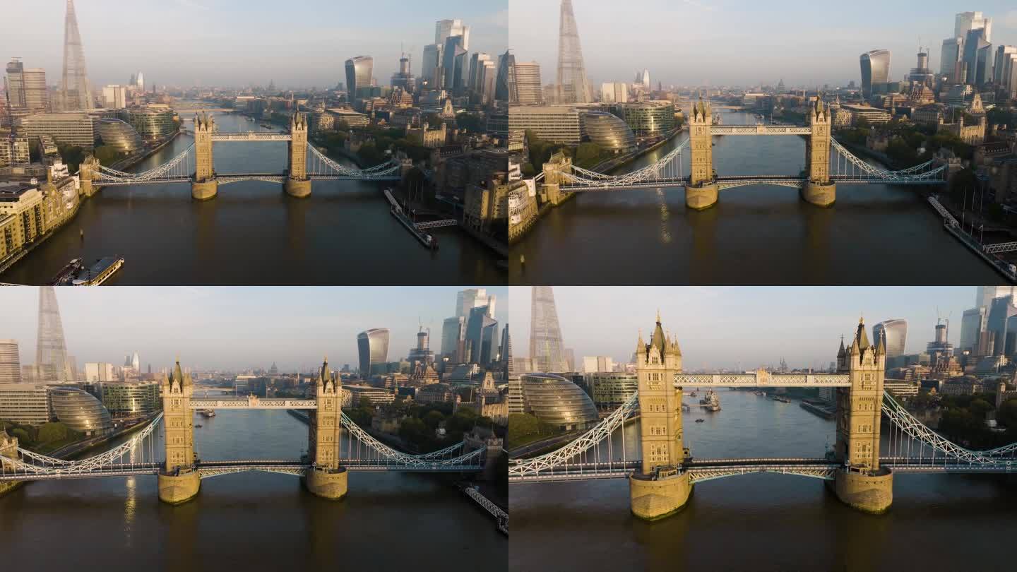 飞上伦敦塔桥，俯瞰伦敦天际线和碎片大厦