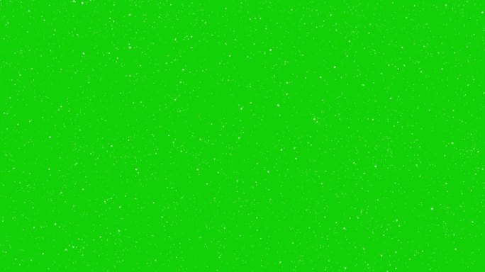 飘落的雪被隔离在绿色(循环4k +色度键)