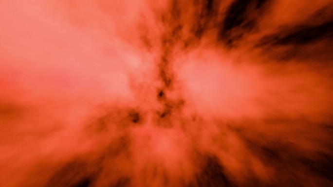 穿越深空星云的循环飞行。4K 3D外太空动画为背景。无缝循环。宇宙空间循环背景。尘粒云。无缝循环运动