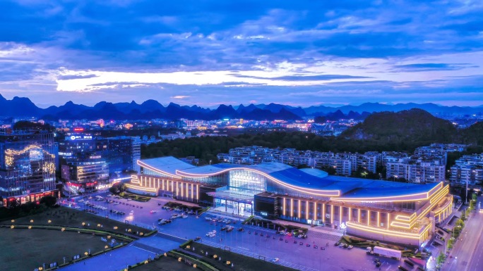 桂林国际会展中心航拍