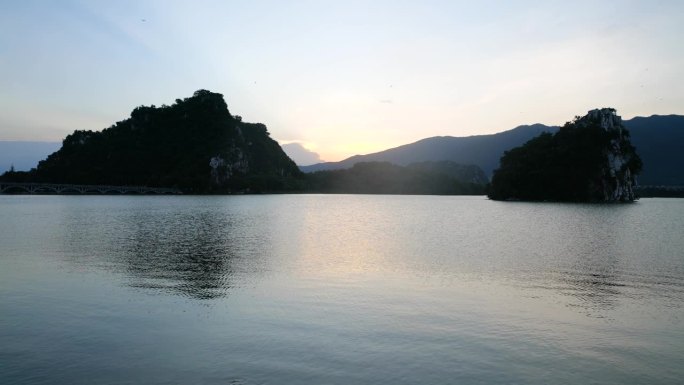 Seven Star Cave(七星岩) at sunset