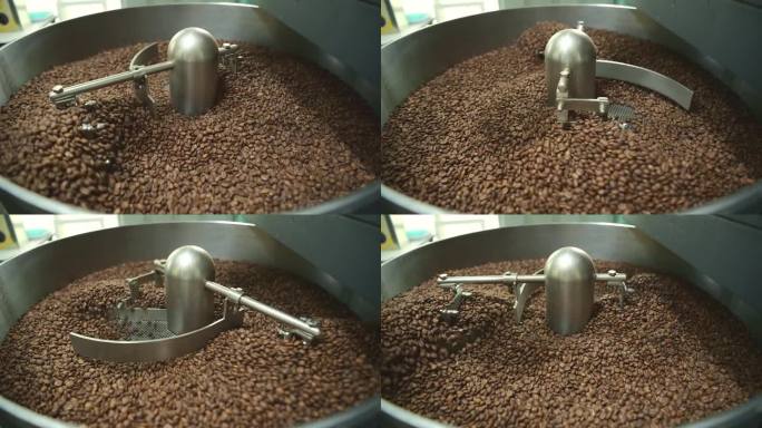 烘焙咖啡豆背景，