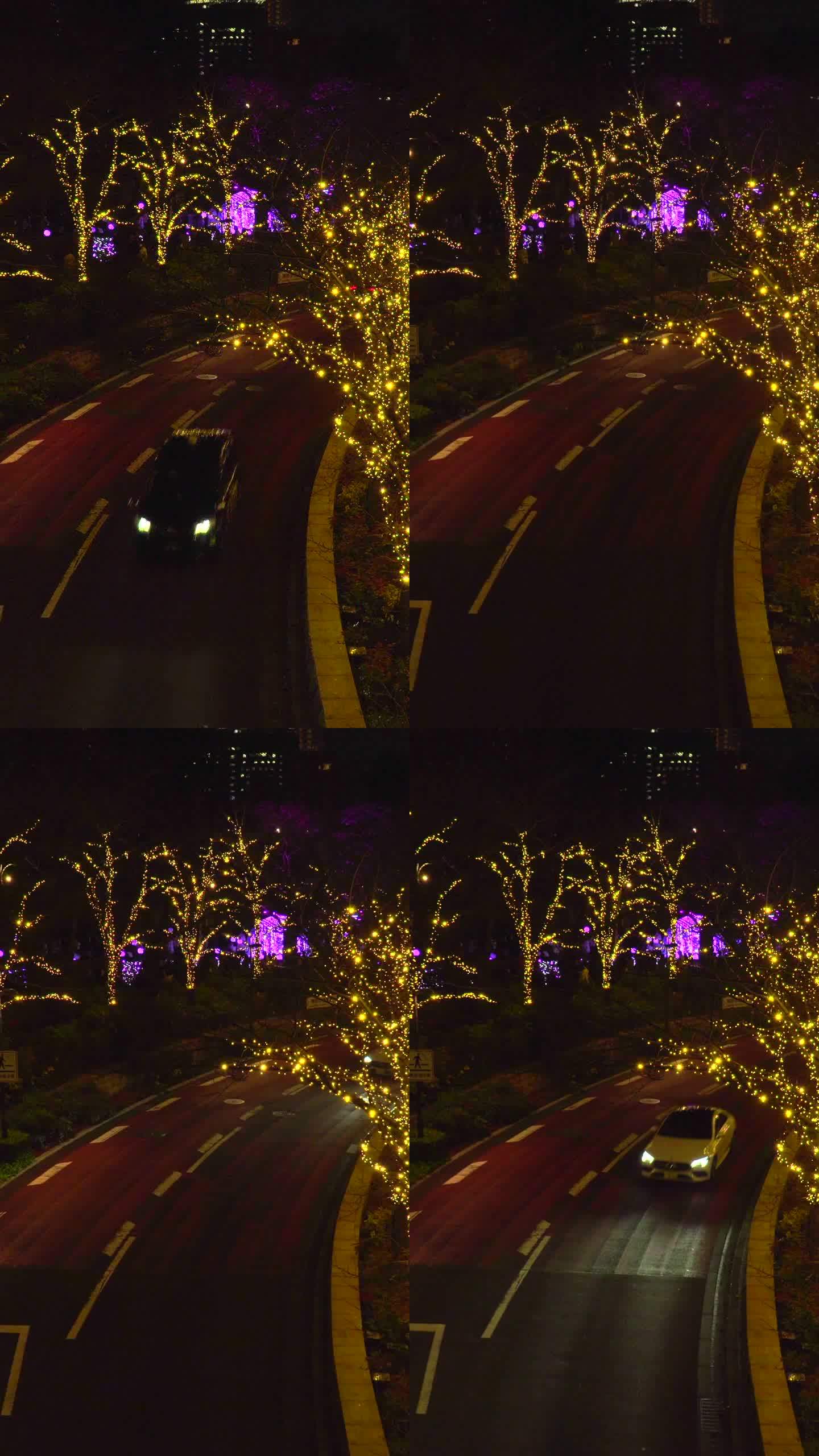 六本木东京中城的圣诞彩灯