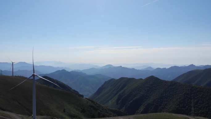 河北蔚县茶山航拍