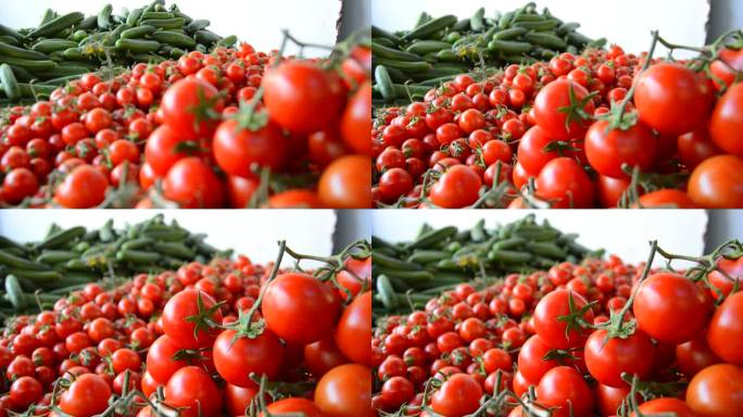 农贸市场的西红柿