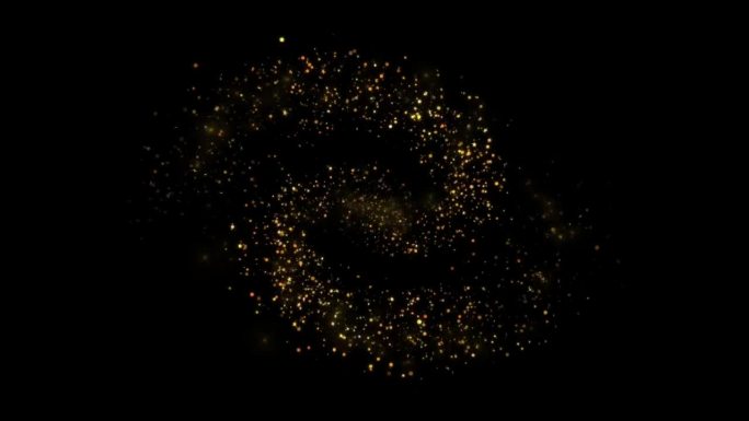 闪闪发光的光圈轨迹闪闪发光的星尘轨迹螺旋粒子效果动画假期