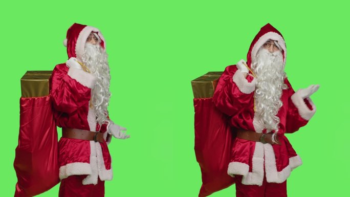 圣诞老人角色扮演秀营销广告