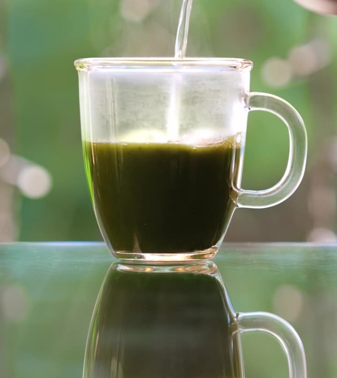 制作抹茶绿茶的过程