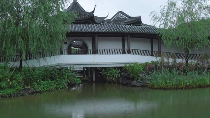 中式园林春雨