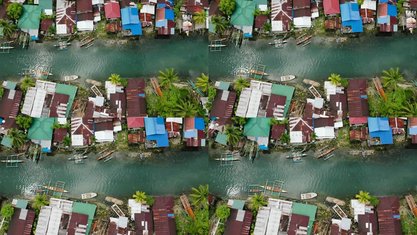 南苏里高的渔民之家和Bogac冷泉。菲律宾。
