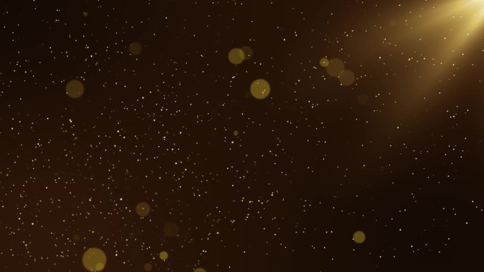 4K闪烁的星星粒子背景覆盖背景与闪耀的光芒。