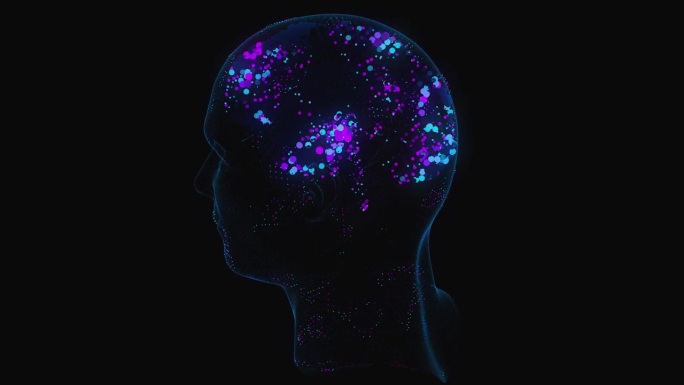 大脑08颜色01三维模型元素素材脑电波