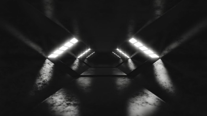 抽象霓虹灯VJ隧道