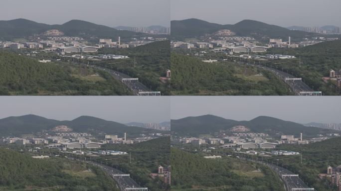 徐州高铁站车流城市4Klog灰片