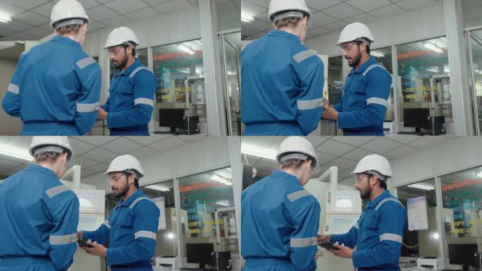 在现代化工厂的自动化生产线上检查机器的运动，以控制质量