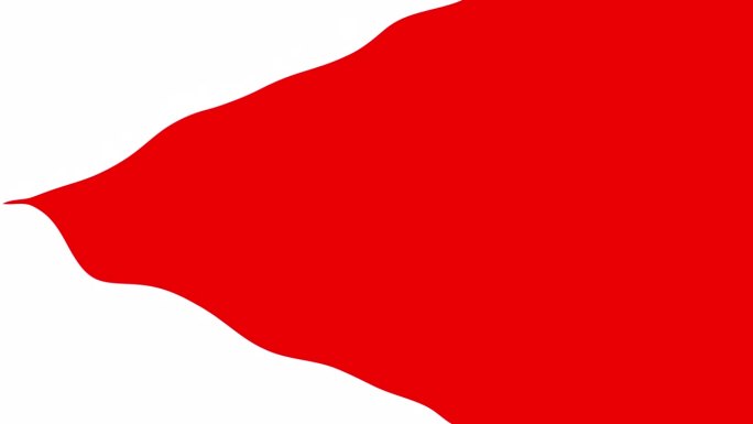 红色和白色的双色调波浪图案简单的最小背景