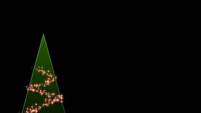 动画材质(透明背景)，带有alpha通道，其中圣诞树上亮着红灯，星星和“MaryChristmas”